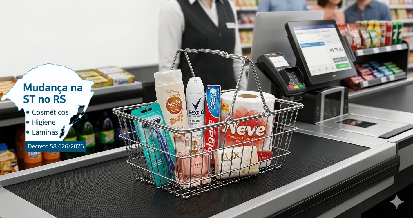 RS retira cosméticos e lâminas da Substituição Tributária a partir de abril de 2026: o que contadores e empresas precisam fazer